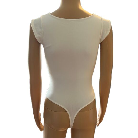 IRR Free People Intimately Ready Or Not Bodysuit size L/XL Ivory White F1 - Picture 3 of 8